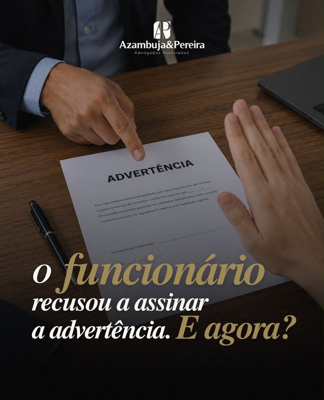 Publicação do escritório Azambuja & Pereira no Instagram